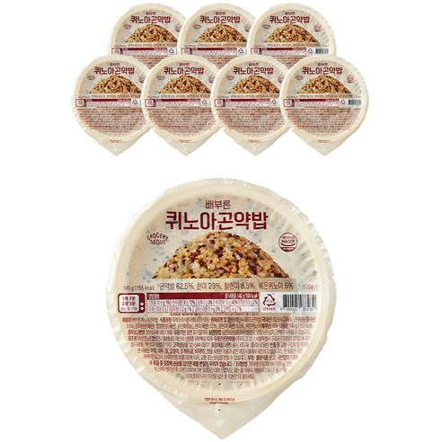 그로서리서울 배부른 퀴노아곤약밥, 140g, 8개  Best 5