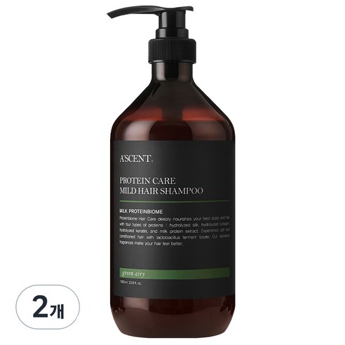 에이센트 프로틴바이옴 샴푸 그린에어리, 1000ml, 2개