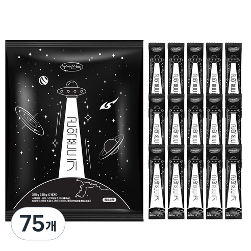 우주쫀득 곤약쫀드기, 25g, 75개