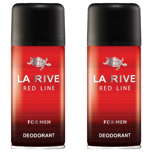 라리브 남성용 레드라인 퍼퓸 데오드란트, 150ml, 2개