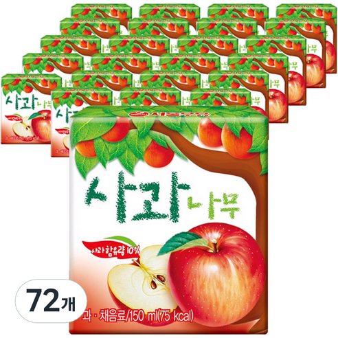서울우유 사과나무 과일주스, 150ml, 72개