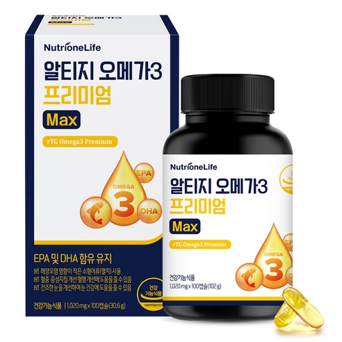 뉴트리원 알티지 오메가3 프리미엄 MAX, 1개, 102g