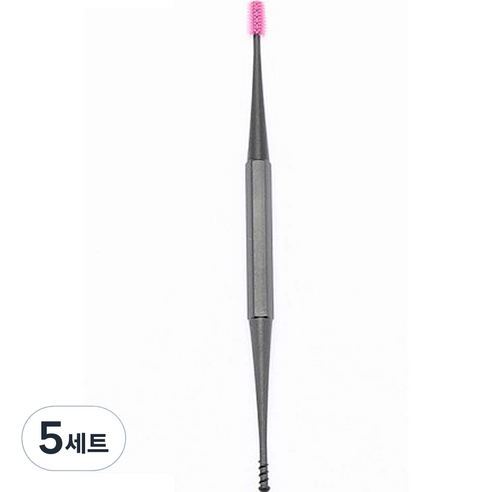 봄봄리빙 실리콘 듀얼팁 귀청소 귀이개 블랙 + 핑크 세트, 5세트