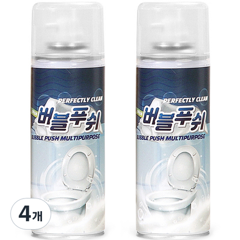 버블푸쉬 배수구 다용도용 클리너, 160g, 4개