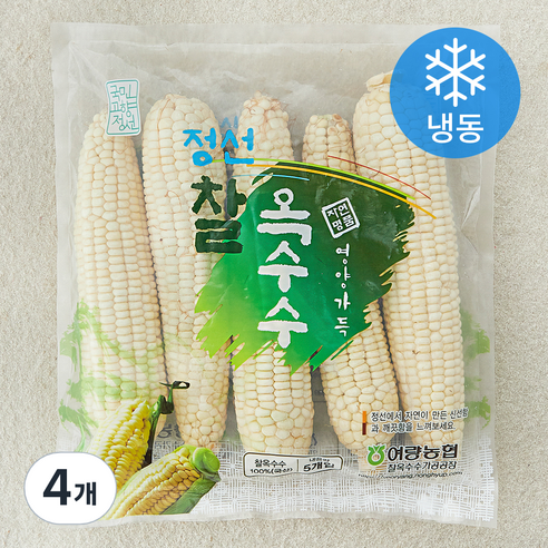 정선 찰옥수수 (냉동), 180g, 4개, 5개입