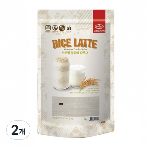 까로망 쌀라떼 파우더, 1kg, 1개입, 2개