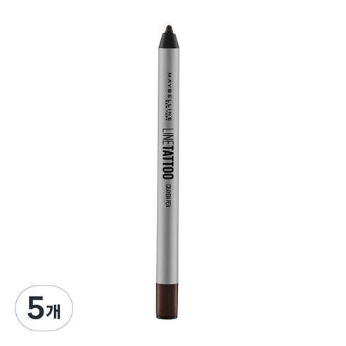 메이블린 뉴욕 라인 타투 크레용 0.4g, 다크브라운, 5개