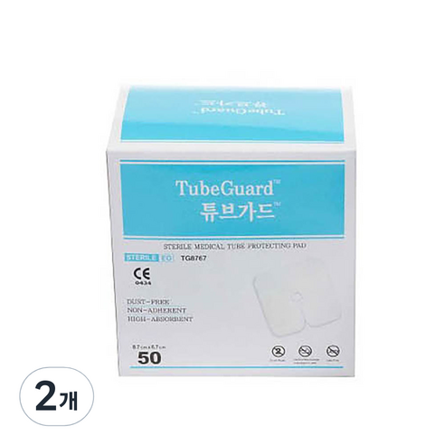 에버레이드 멸균 튜브가드 8.7 x 6.7cm 50p, 2개