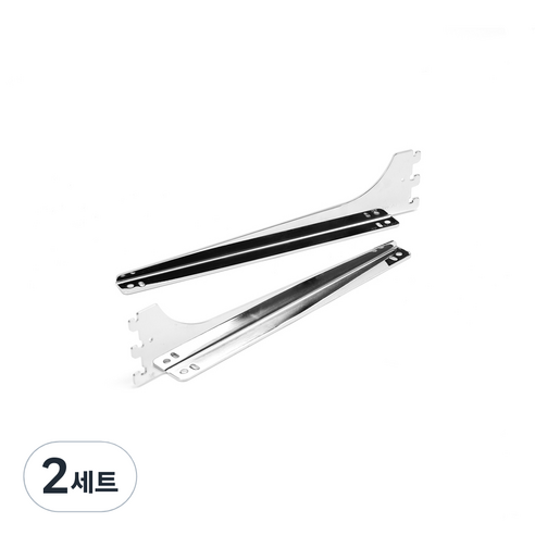 오빌 찬넬 25피치 찬넬 받침대 크롬 좌 + 우 세트, 2세트