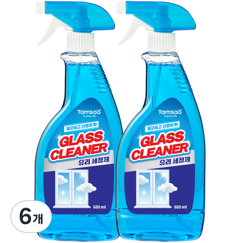 탐사 유리 세정제, 680ml, 6개