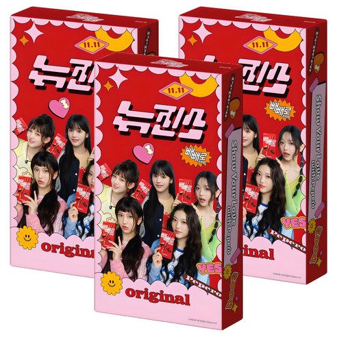 빼빼로 오리지날 뉴진스 초코, 432g, 3세트