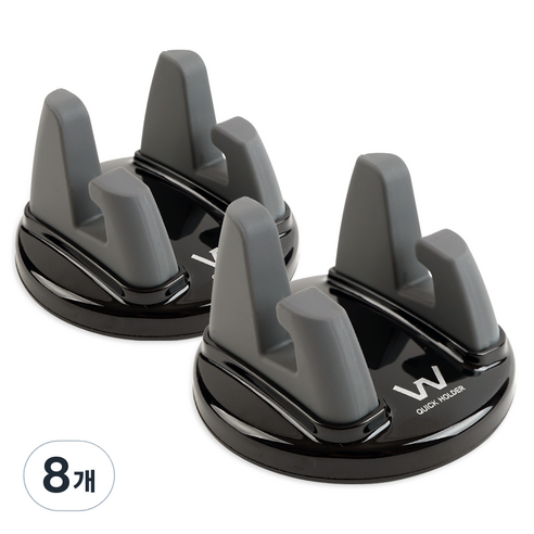오토반 스마트 퀵 차량용 스마트폰용 거치대, 8개, 그레이