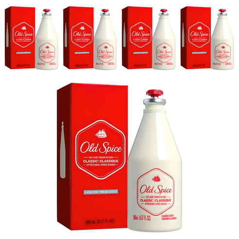 올드스파이스 애프터 쉐이브 클래식 스킨, 188ml, 5개