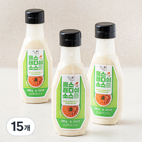 잘식비 홀스래디쉬 소스, 200g, 15개