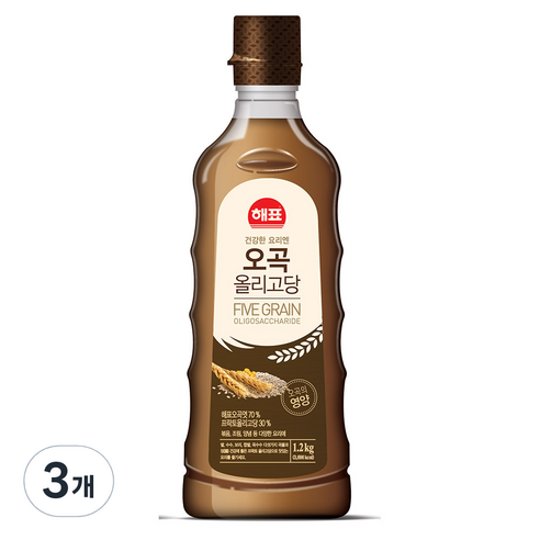 해표 오곡올리고당, 1.2kg, 3개
