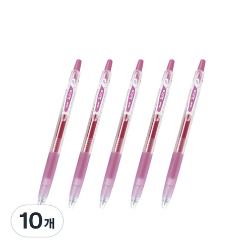 파이롯트 쥬스 젤잉크펜 0.38mm, 로즈핑크, 10개