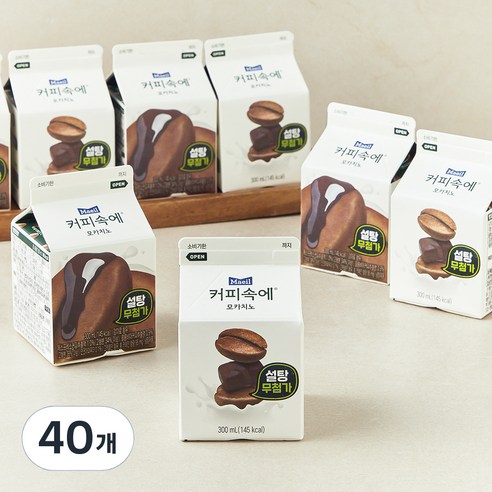 매일유업 커피속에 모카치노 설탕무첨가, 300ml, 40개