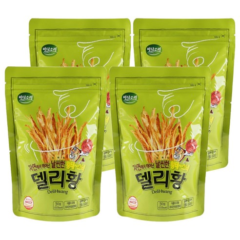 바다소리 델리황 오리지널뉴 어포스낵, 30g, 4개