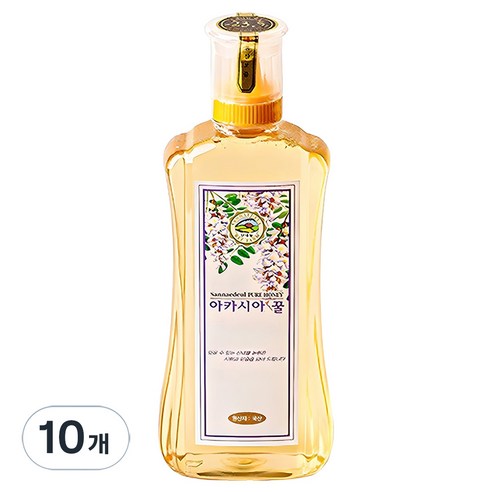 산내들농원 프리미엄 아카시아꿀, 10개, 500g