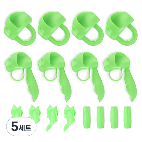 영아트 연필 글씨교정기 4종 16p, 그린, 5세트