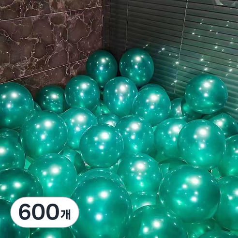EUMES 이벤트 풍선 펄, 그린, 600개