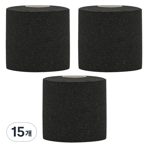 크리다 언더랩 근본 스포츠테이프 7cm x 10m 블랙, 15개, 1개입