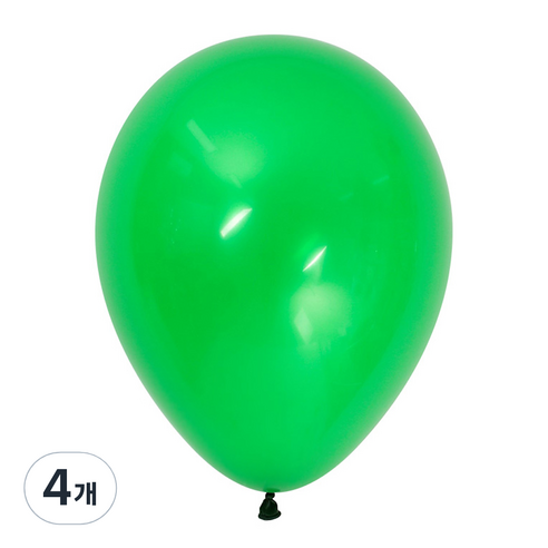 셈퍼텍스 풍선 13cm 100p, 쥬얼그린, 4개