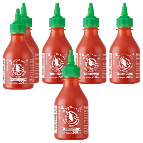 플라잉구스 스리라차 핫칠리 소스, 200ml, 6개
