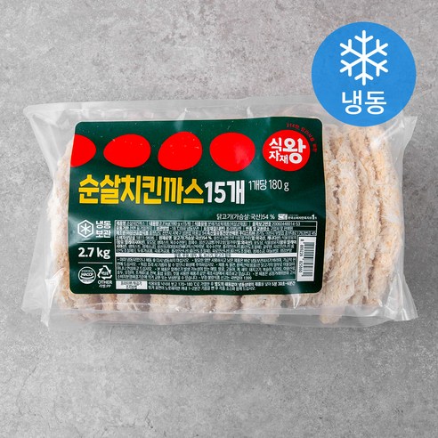 식자재왕 순살 치킨까스 (냉동), 2.7kg, 1개