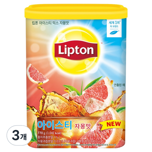 립톤 아이스티 분말 자몽맛, 770g, 1개입, 3개