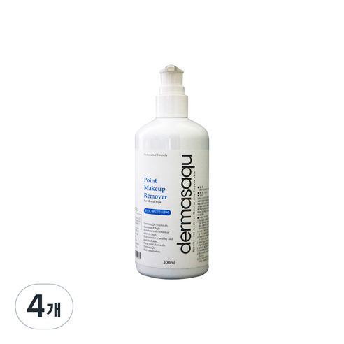 더마사큐 포인트 메이크업 리무버, 300ml, 4개