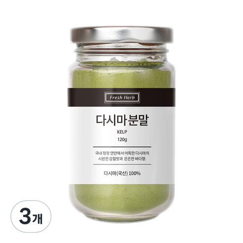 신선약초 다시마 분말, 120g, 3개