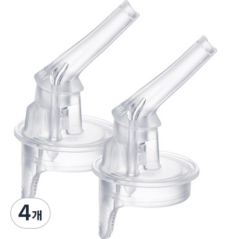 비박스 원터치 트라이탄 빨대컵 전용 리필빨대 450ml, 4개, 무색