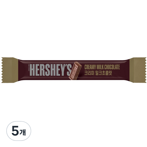 허쉬 미니바 크리미 밀크초콜릿, 15g, 5개
