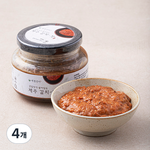 제철진미 감칠맛이 살아있는 제주 갈치젓, 180g, 4개
