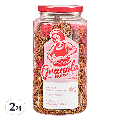 그래놀라하우스 벚꽃에디션 수제 그래놀라, 300g, 2개