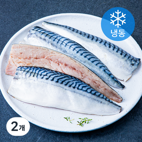 고등어청년 절단고등어 쪽 당 120~140g (냉동), 2개, 1kg