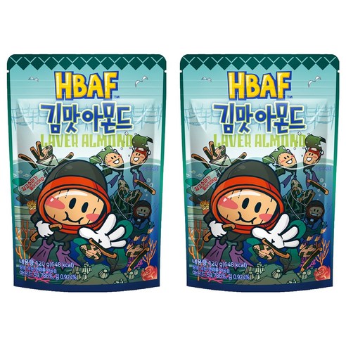 바프 김맛 아몬드, 120g, 2개