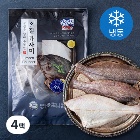 해슬로 깔끔한 손질 가자미 (냉동), 400g(특대), 4팩