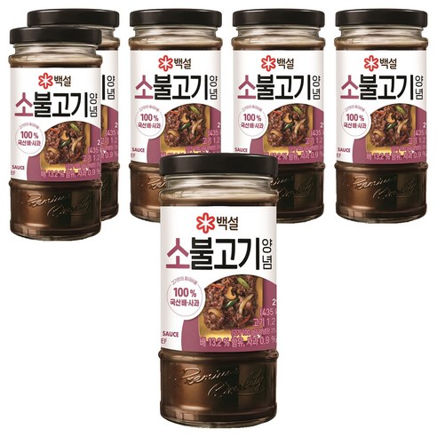 백설 소불고기 양념, 290g, 6개