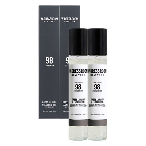 더블유드레스룸 드레스퍼퓸, No.98 SECRET MUSK, 150ml, 2개