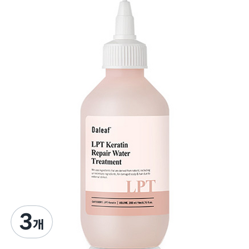 달리프 LPT 케라틴 리페어 극손상모 워터 트리트먼트, 200ml, 3개