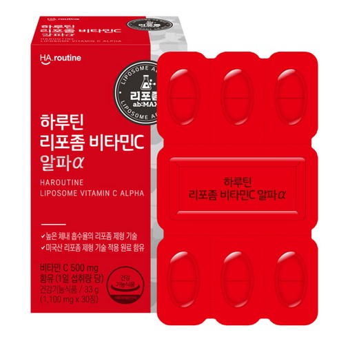 하루틴 리포좀 비타민C 알파α 33g, 30정, 1개