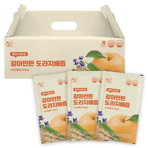 황금이네 갈아만든 도라지배즙, 100ml, 30개