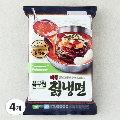 풀무원 매콤 칡냉면 2인분, 905g, 4개