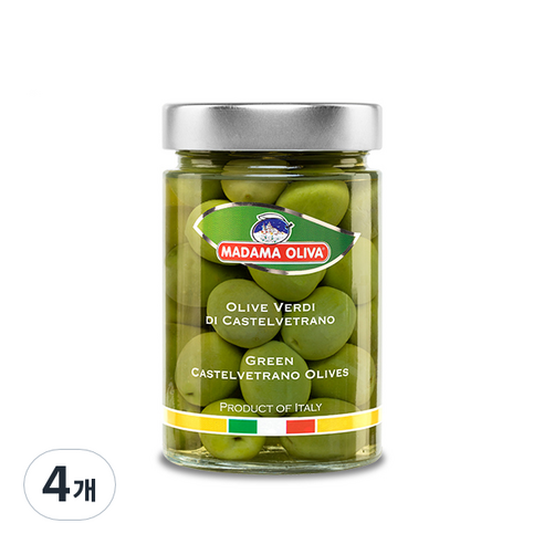 마다마올리바 그린 카스텔베트라노 올리브, 300g, 4개