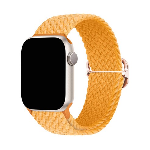 스페이스쉴드 스마트워치 버클형 브레이드 솔로루프 밴드 스트랩, 레인보우