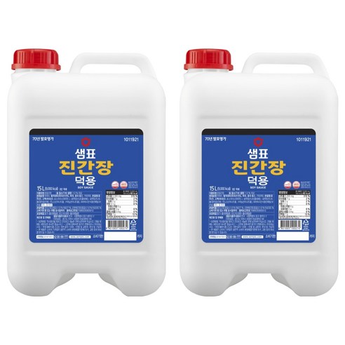 샘표 진간장 덕용, 15L, 2개
