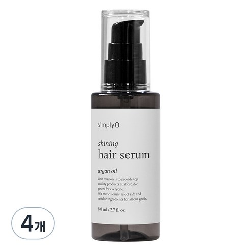 심플리오 샤이닝 헤어세럼, 80ml, 4개