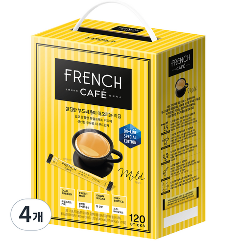 프렌치카페 카페믹스 11.1g, 120개입, 4개